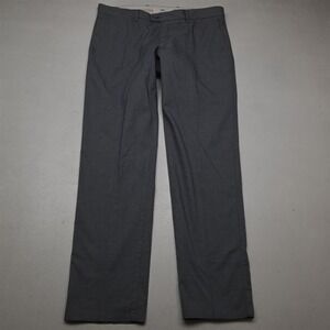 BRAX 34x32 Blue Stretch Cotton Fey Flat Front Slim Dress Mens Pants